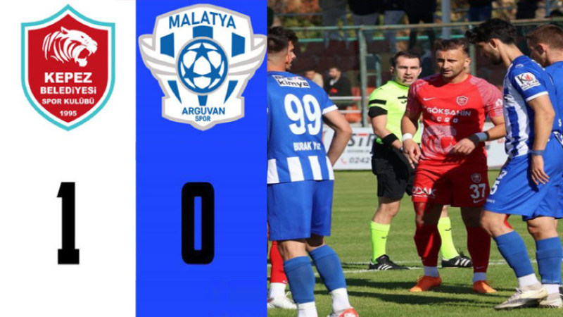 Malatya Arguvanspor Deplasmanda Kepezspor'a 1-0 Yenildi