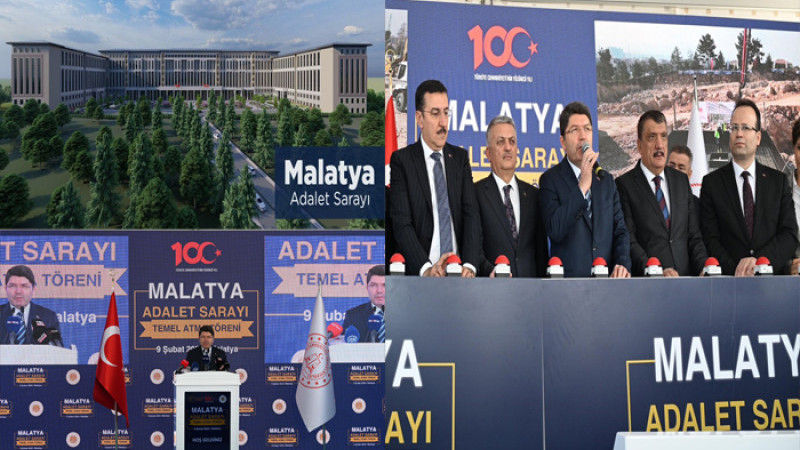 Yeni Malatya Adalet Sarayının Temeli Düzenlenen Törenle Atıldı
