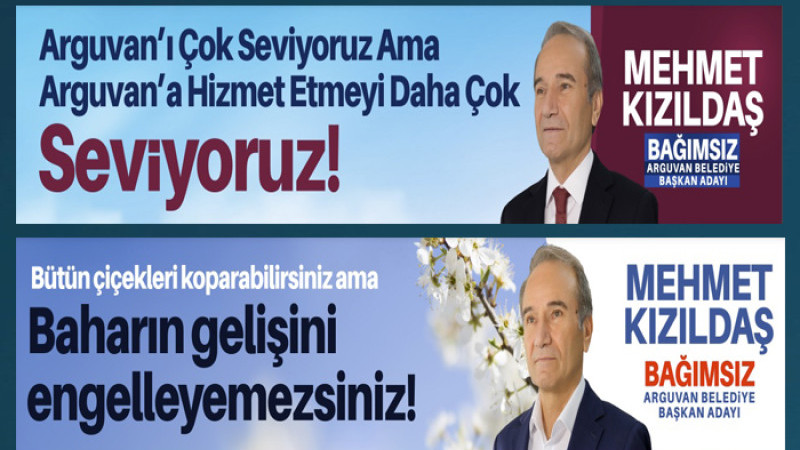 Bağımsız Arguvan Belediye Başkan Adayı Mehmet Kızıldaş