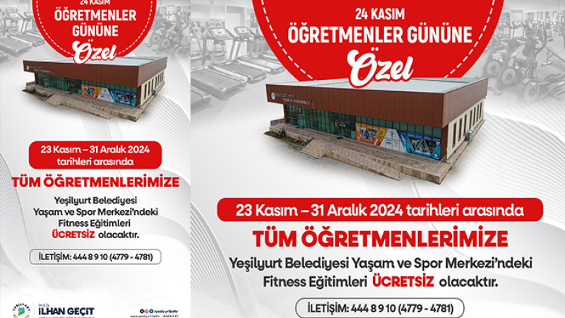 Tüm Öğretmenlere Ücretsiz Fitness Eğitimi Verilecek