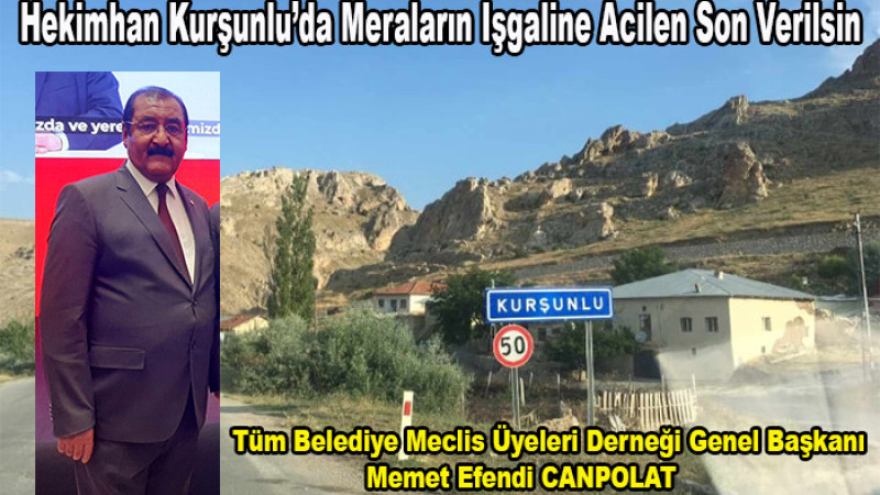  Hekimhan Kurşunlu’da Meraların İşgaline Bölge Halkı Tepkili