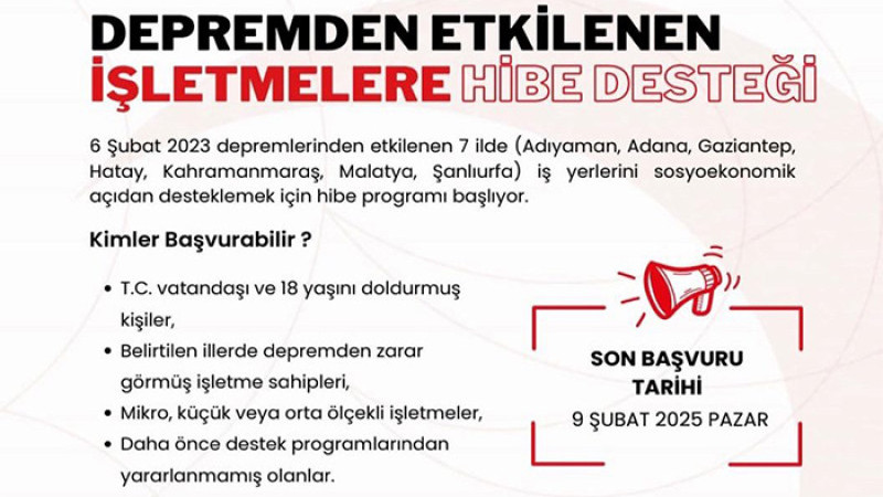 Malatya'da Başvurana 150 Bin TL Hibe Verilecek