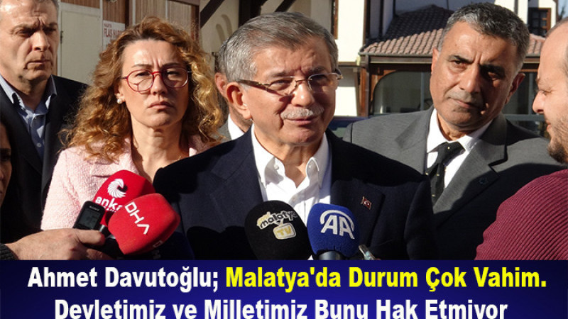 Davutoğlu; 