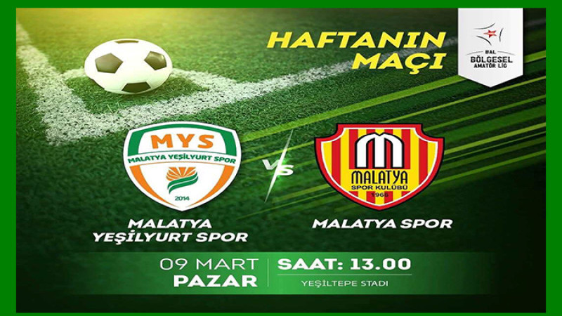  Lider Malatya Yeşilyurtspor Bugün Malatyaspor'u Konuk Edecek