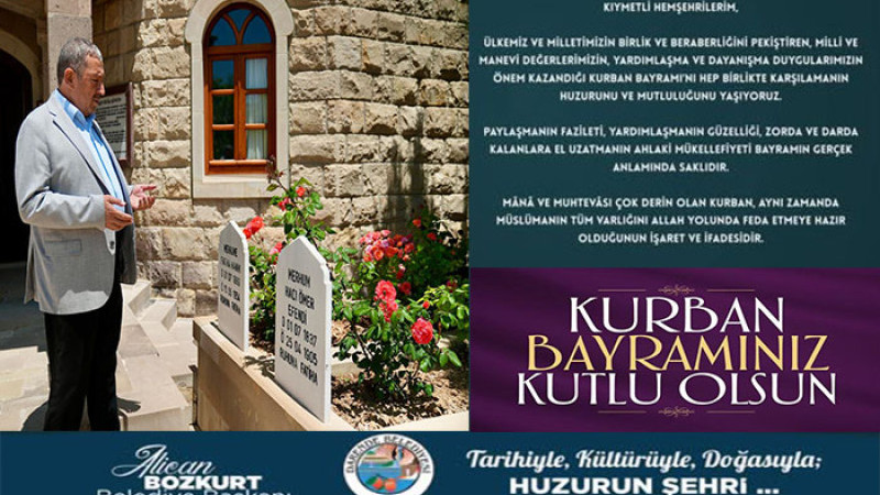Başkan Alican Bozkurt; Kurban Bayramınız Kutlu Olsun