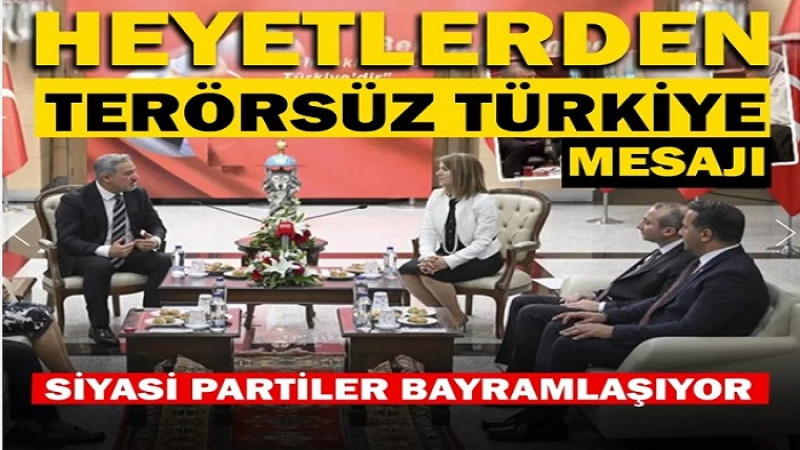 DEM Parti ve MHP'nin Bayram Ziyaretinde 'Terörsüz Türkiye' Mesajı