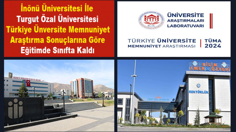 İnönü ve Turgut Özal Üniversitesi Eğitimde Sınıfta Kaldı