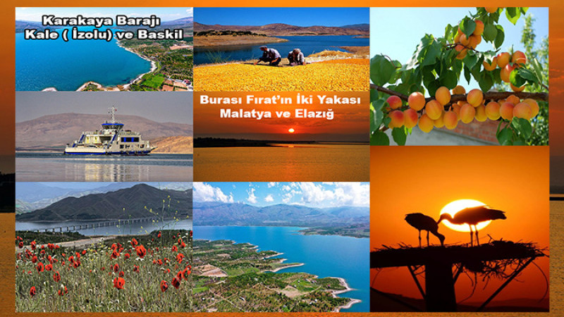 Burası Fırat'ın 2 Yakası Malatya Kale ve Elazığ Baskil İlçeleri 