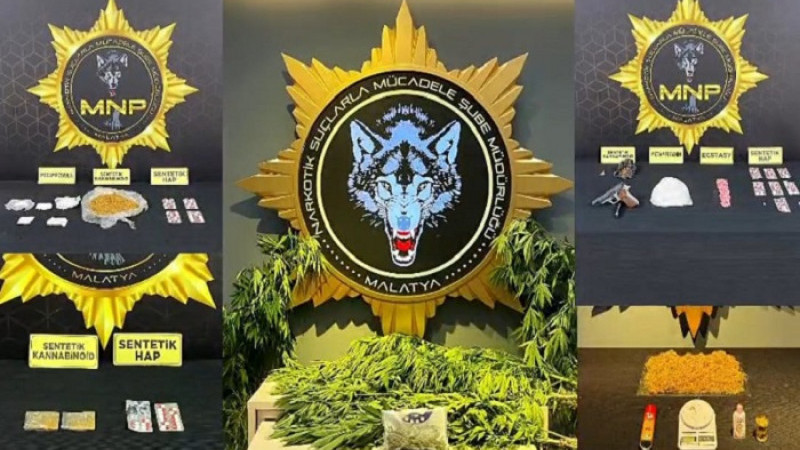 Malatya'da Uyuşturucu Tacirlerine Operasyon. 8 Şüpheli  Şahıs Tutuklandı