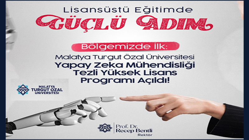İlk Yapay Zeka Yüksek Lisans Programı MTÖÜ'de Açıldı