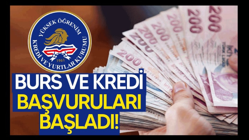 2025-2026 Eğitim Öğretim Yılı İçin Burs/Kredi Başvuruları Başladı