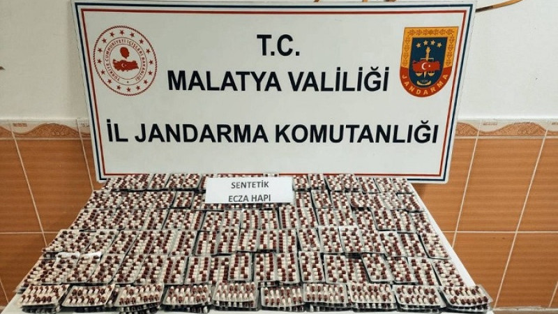 Malatya'da Toplam 26.678 Adet  Sentedik Ecza Hap Ele Geçirildi