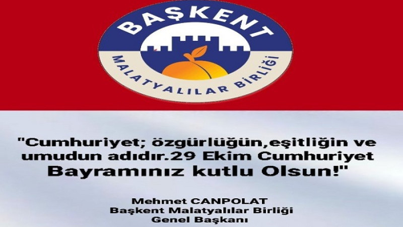 Mehmet  Canpolat; 29 Ekim Cumhuriyet Bayramı Kutlu Olsun