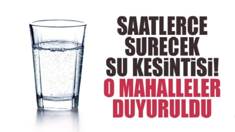 14 Ekim Salı Günü Battalgazi’nin 12 Mahallesinde Su Kesintisi Yapılacak