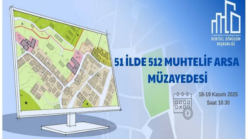 Kentsel Dönüşüm Başkanlığı Malatya Dahil  51 İlde 512 Adet Arsa Satacak