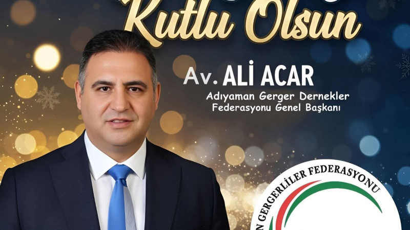 Başkan  Av. Ali Acar; Yeni Yılınız Kutlu Olsun