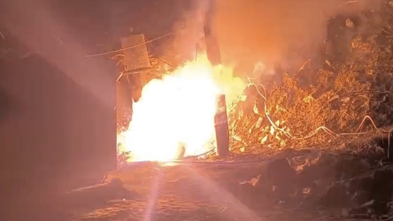 Pütürge’de İşçi Konteynerlerinde Yangın Çıktı