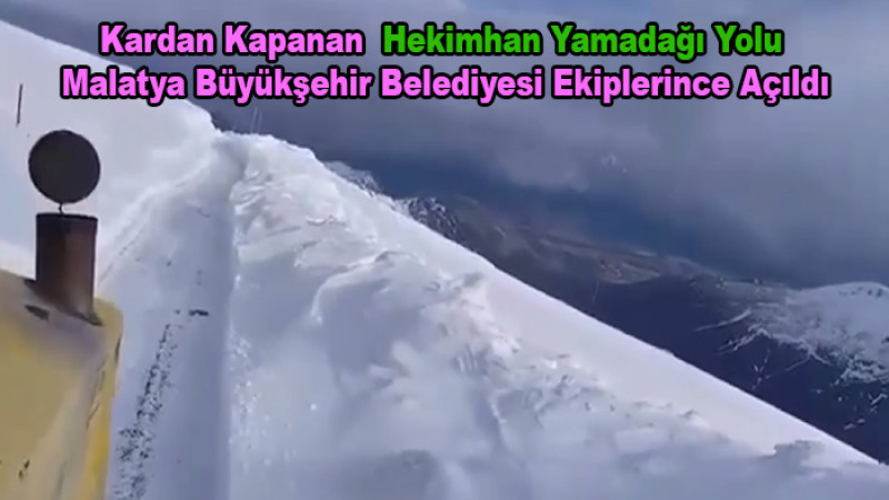 Kardan Kapanan Yamadağı Yolu Büyükşehir Ekiplerince Açıldı
