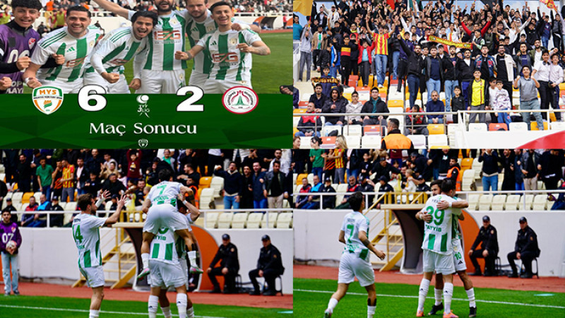 Yeşilyurtspor Karaköprü'ye 6 - 2 Yenerek Play-Off Şansını Sürdürdü