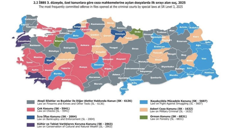 Türkiye’de Ceza, Hukuk ve İcra Dosyaları 45 Milyona Dayandı