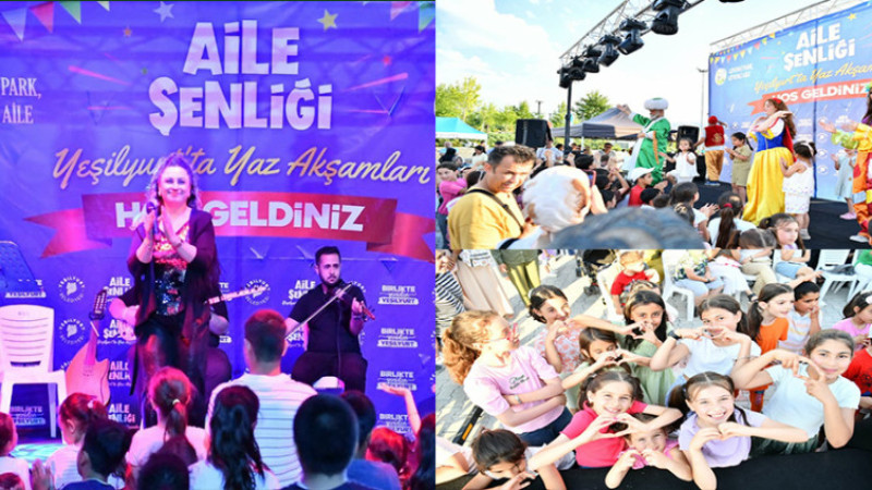 Yeşilyurt’ta Yaz Akşamları Aile Şenliğiyle Başladı