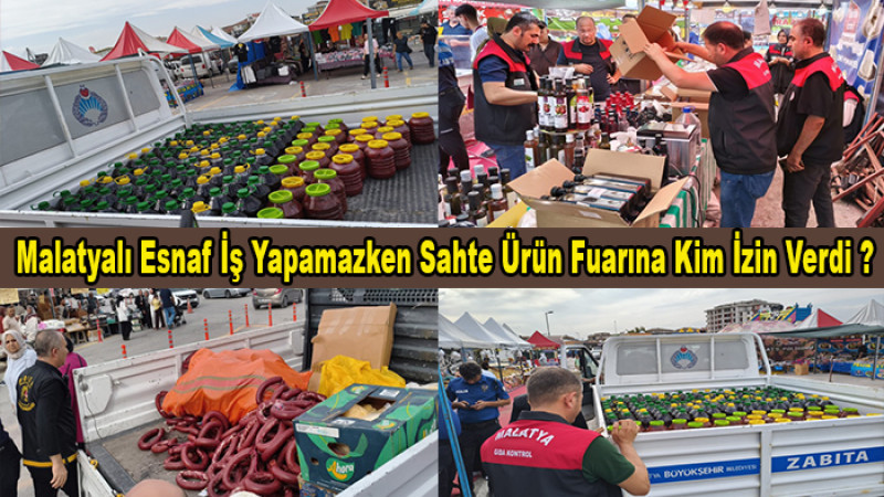 Malatya'da Sahte Ürün Fuarına Tepki, Vatandaşa Sahte Ürün Yedirdiler