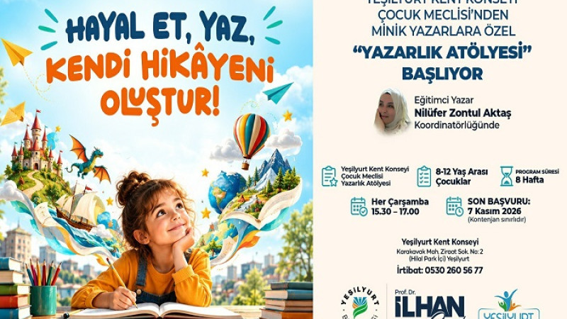 Yeşilyurt’ta Minik Yazarlar İçin 8 Haftalık Eğitim Başlıyor