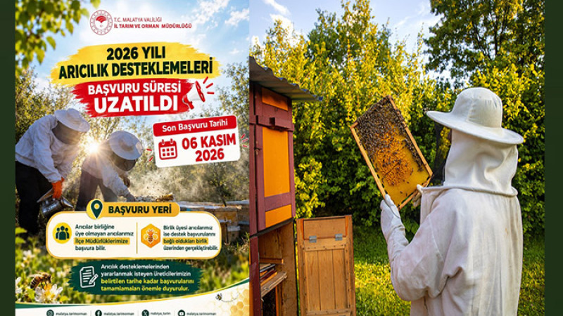 Malatya’da Arıcılara Destek Başvuruları 6 Kasım'a Kadar Uzatıldı