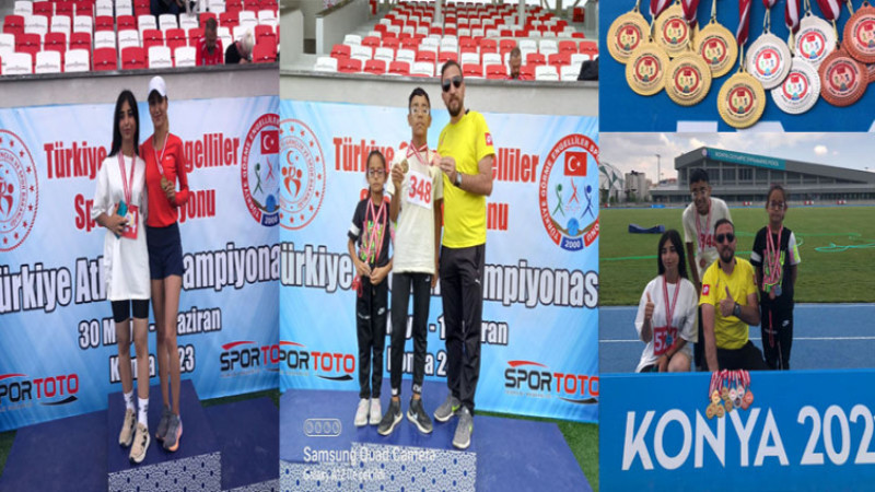 Yeşilyurt'lu Engelli Sporculardan 2 Altın, 3 Gümüş ve 1 Bronz Madalya