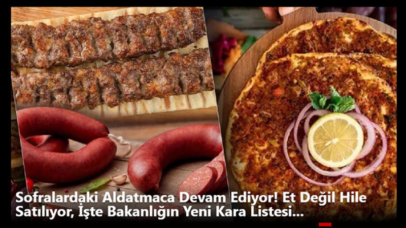 Sofralardaki Aldatmaca Devam Ediyor! Et Değil Hile Satılıyor, 