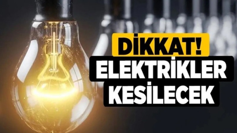 1 Eylül'de Battalgazi, Hekimhan, Yeşilyurt'ta Elektrikler Kesilecek