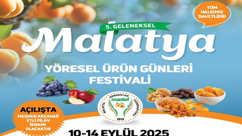 5. Geleneksel Malatya Yöresel Ürünler Festivali Sultangazi'de Başlıyor