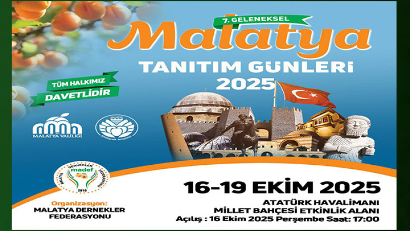 MADEF 7. Geleneksel Malatya Tanıtım Günleri Organize Edecek