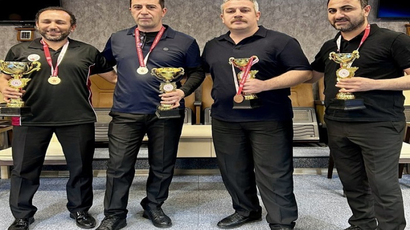 Malartya'da Bilardo Üç Band İl Şampiyonası Yapıldı