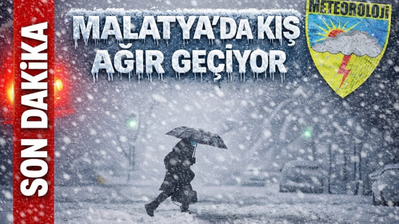Malatya İçin Kuvvetli Yağış ve Kar Uyarısı Yapıldı