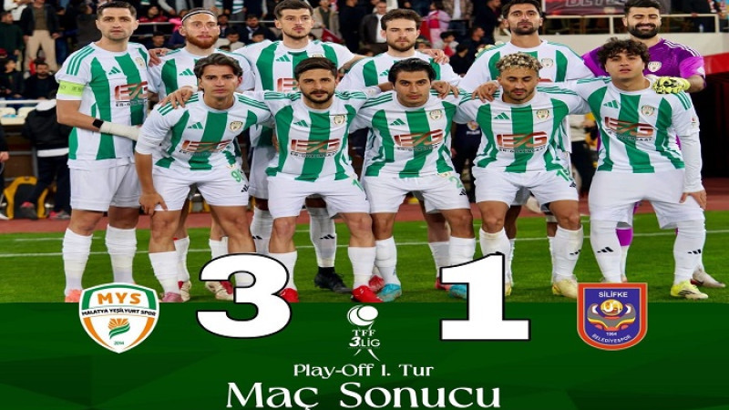 Yeşilyurtspor, Play-Off’ta İlk Maçını 3-1 Kazandı, Avantajı Kaptı