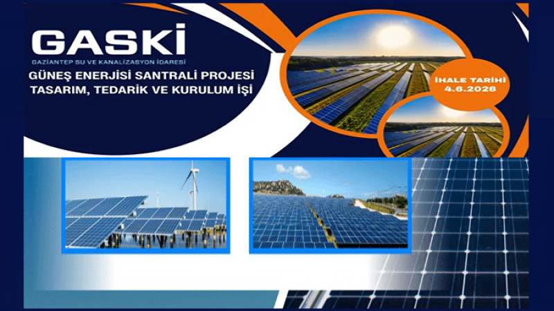 GASKİ; GES Projesi Tasarım, Tedarik ve Kurulum İşi Yaptıracak