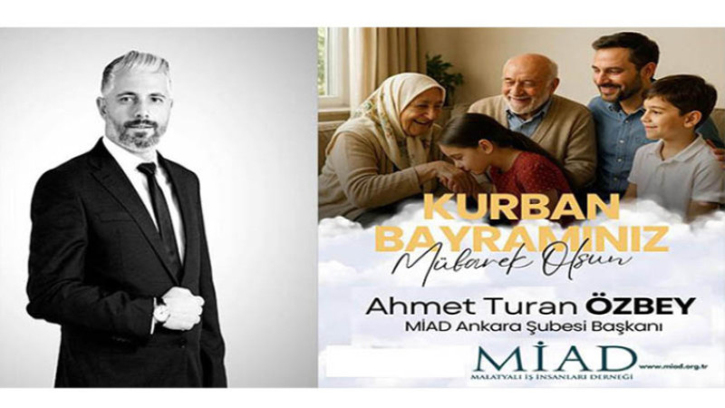 Başkan  Ahmet Turan Özbey, Kurban Bayramınız Mübarek Olsun