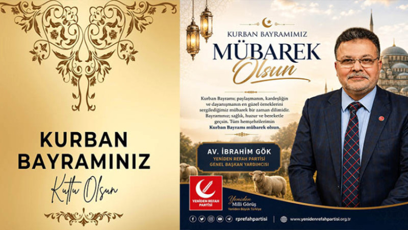 Av. İbrahim Gök;  Kurban Bayramınız Mübarek Olsun