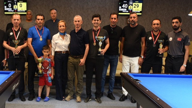 Malatya'da Düzenlenen 3. Bant Bilardo Şampiyonası Sona Erdi
