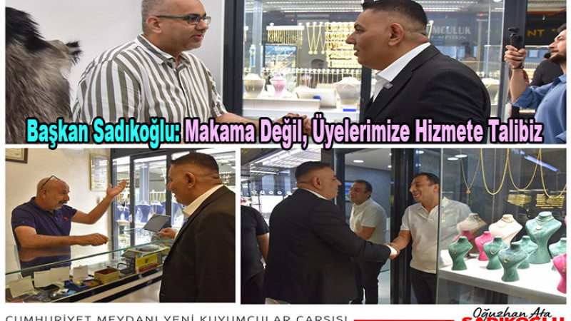 MTSO Başkanı Sadıkoğlu: “Makama Değil, Üyelerimize Hizmete Talibiz”