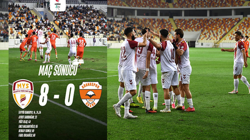 Malatya Yeşilyurtspor Dört Dörtlük Devam Ediyor 8-0