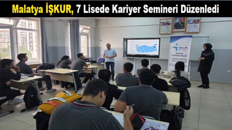 Malatya İŞKUR’dan Liseli Gençlere Kariyer Desteği Geldi