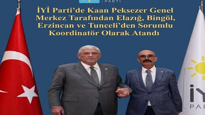 İYİ Parti'li Kaan Peksezer, 4 İl'den Sorumlu Koordinatör Olarak Atandı 