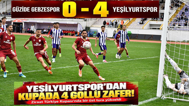 Kupa'da Malatya Yeşilyurtspor, Rakibini 4-0 Yenerek Tur Atladı